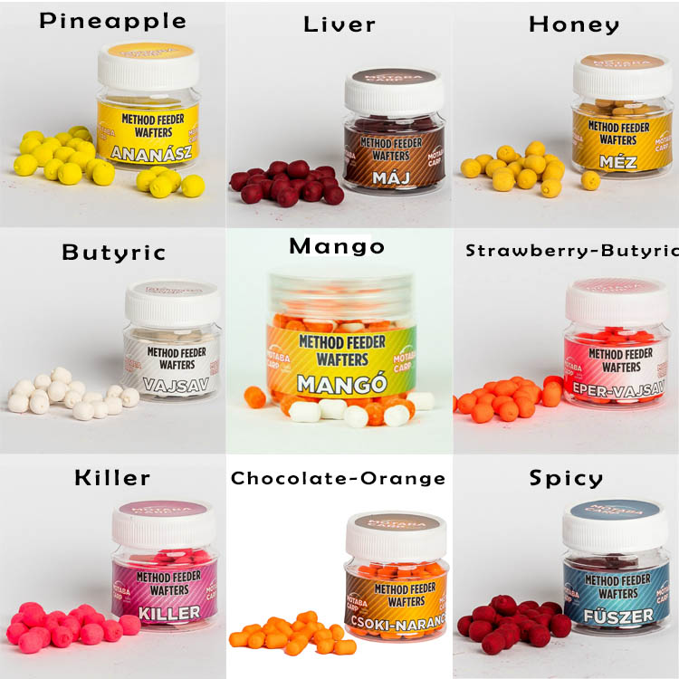 10mm Motaba Method Feeder Wafters - Oz Fin Chasers - Method Feeder bait