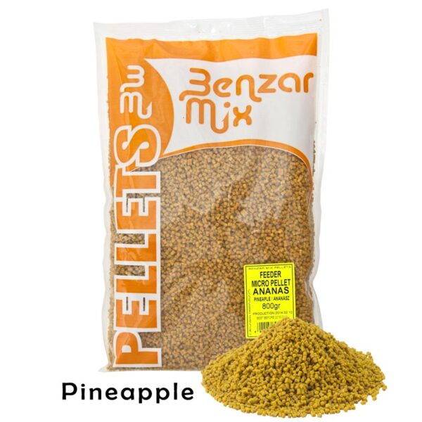 Benzar Feeder Micro Pellet 800g - Pineapple - Oz Fin Chasers