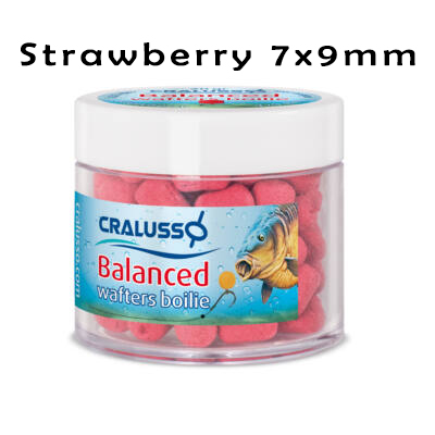 Cralusso Balanced Wafter Boilie - Strawberry 7x9mm - Oz Fin Chasers