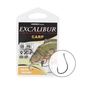 Energo Excalibur Method Feeder Hook, Black Nickel - Oz Fin Chasers